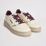 Sneakers donna Medalist panna e bordeaux AULW NE19 AUTRY 