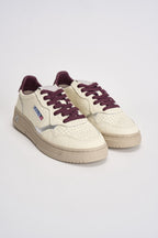 Sneakers donna Medalist panna e bordeaux AULW NE19 AUTRY 