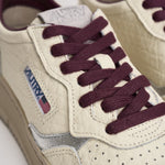 Sneakers donna Medalist panna e bordeaux AULW NE19 AUTRY 