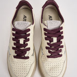 Sneakers donna Medalist panna e bordeaux AULW NE19 AUTRY 