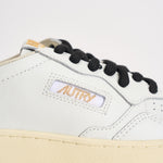 Sneakers donna Medalist Low bianca e animalier AULW OC02 AUTRY 