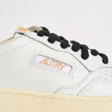 Sneakers donna Medalist Low bianca e animalier AULW OC02 AUTRY 