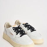 Sneakers donna Medalist Low bianca e animalier AULW OC02 AUTRY 
