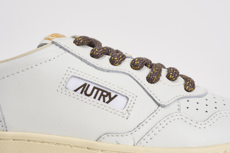 Sneakers donna Medalist bianca e bronzo AULW SW05 AUTRY 