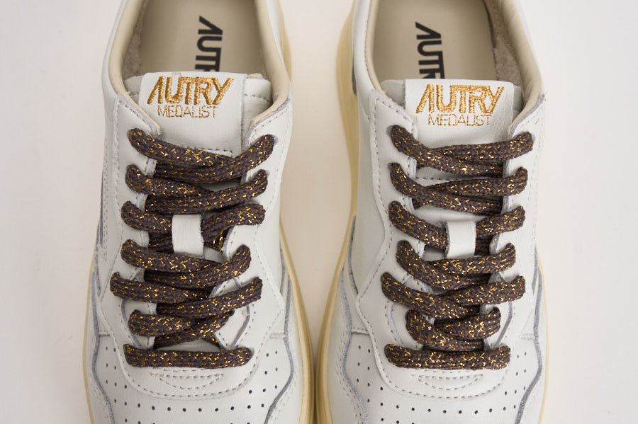 Sneakers donna Medalist bianca e bronzo AULW SW05 AUTRY 