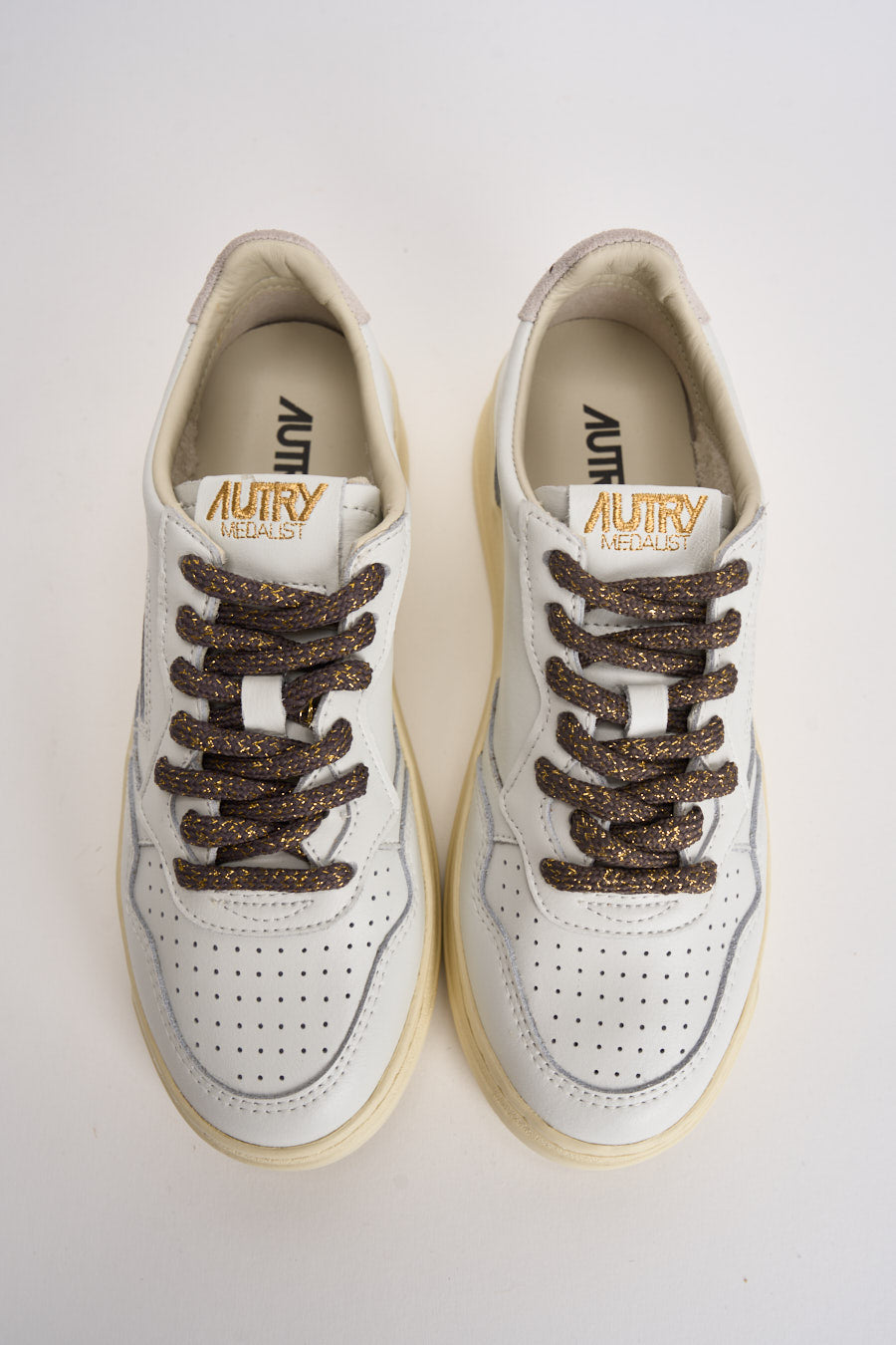 Sneakers donna Medalist bianca e bronzo AULW SW05 AUTRY 