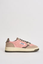 Sneakers Medalist low donna in velluto rosa AULW V101 AUTRY 