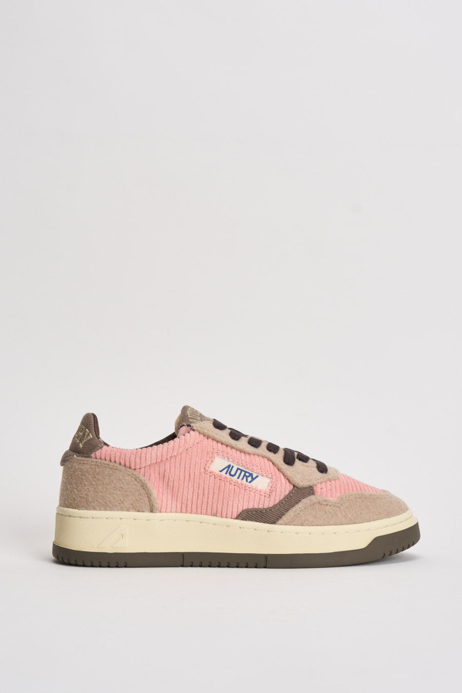 Sneakers Medalist low donna in velluto rosa AULW V101 AUTRY 