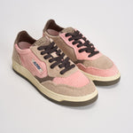 Sneakers Medalist low donna in velluto rosa AULW V101 AUTRY 