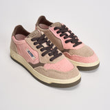 Sneakers Medalist low donna in velluto rosa AULW V101 AUTRY 