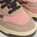 Sneakers Medalist low donna in velluto rosa AULW V101 AUTRY 