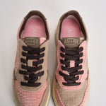 Sneakers Medalist low donna in velluto rosa AULW V101 AUTRY 