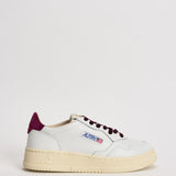 Sneakers donna Medalist in pelle e velluto bordeaux AULW VZ01 AUTRY 