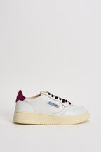 Sneakers donna Medalist in pelle e velluto bordeaux AULW VZ01 AUTRY 