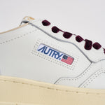 Sneakers donna Medalist in pelle e velluto bordeaux AULW VZ01 AUTRY 