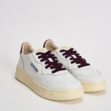 Sneakers donna Medalist in pelle e velluto bordeaux AULW VZ01 AUTRY 