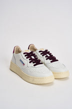 Sneakers donna Medalist in pelle e velluto bordeaux AULW VZ01 AUTRY 