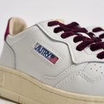 Sneakers donna Medalist in pelle e velluto bordeaux AULW VZ01 AUTRY 