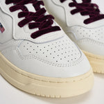 Sneakers donna Medalist in pelle e velluto bordeaux AULW VZ01 AUTRY 