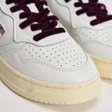 Sneakers donna Medalist in pelle e velluto bordeaux AULW VZ01 AUTRY 