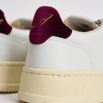 Sneakers donna Medalist in pelle e velluto bordeaux AULW VZ01 AUTRY 