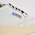 Sneakers donna Medalist in pelle e velluto bordeaux AULW VZ01 AUTRY 