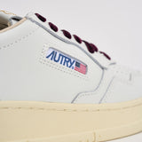 Sneakers donna Medalist in pelle e velluto bordeaux AULW VZ01 AUTRY 