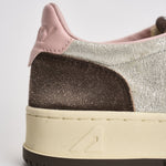 Sneakers donna Medalist Low argento e marrone AULW YB02 AUTRY 