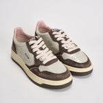 Sneakers donna Medalist Low argento e marrone AULW YB02 AUTRY 