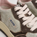 Sneakers donna Medalist Low argento e marrone AULW YB02 AUTRY 