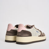 Sneakers donna Medalist Low argento e marrone AULW YB02 AUTRY 