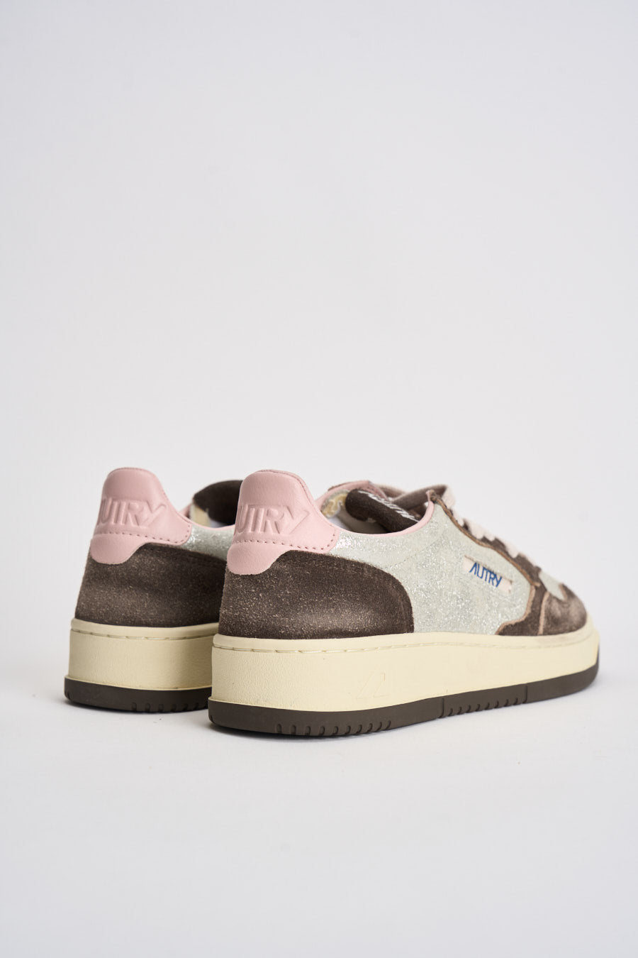 Sneakers donna Medalist Low argento e marrone AULW YB02 AUTRY 