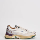 Sneakers uomo Hyperway Low in suede panna e bordeaux HYLM CI01 AUTRY 