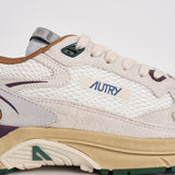 Sneakers uomo Hyperway Low in suede panna e bordeaux HYLM CI01 AUTRY 