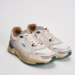 Sneakers uomo Hyperway Low in suede panna e bordeaux HYLM CI01 AUTRY 