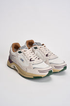 Sneakers uomo Hyperway Low in suede panna e bordeaux HYLM CI01 AUTRY 