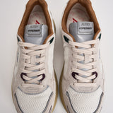 Sneakers uomo Hyperway Low in suede panna e bordeaux HYLM CI01 AUTRY 