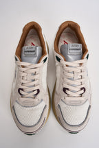 Sneakers uomo Hyperway Low in suede panna e bordeaux HYLM CI01 AUTRY 