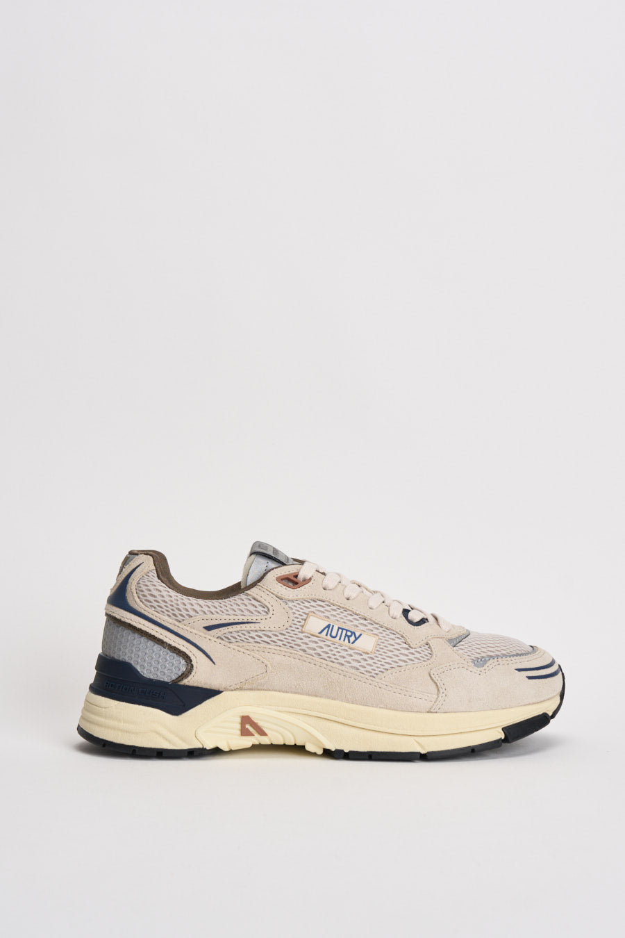 Sneakers uomo Hyperway Low in suede sabbia e blu HYLM CI05 AUTRY 