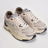 Sneakers uomo Hyperway Low in suede sabbia e blu HYLM CI05 AUTRY 