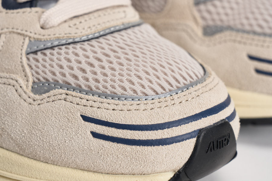 Sneakers uomo Hyperway Low in suede sabbia e blu HYLM CI05 AUTRY 