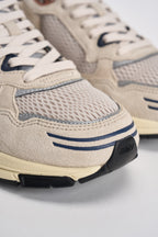 Sneakers uomo Hyperway Low in suede sabbia e blu HYLM CI05 AUTRY 