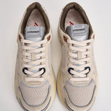 Sneakers uomo Hyperway Low in suede sabbia e blu HYLM CI05 AUTRY 