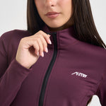 Felpa donna collo alto magenta JAPW 124E AUTRY 