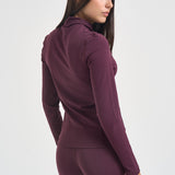 Felpa donna collo alto magenta JAPW 124E AUTRY 