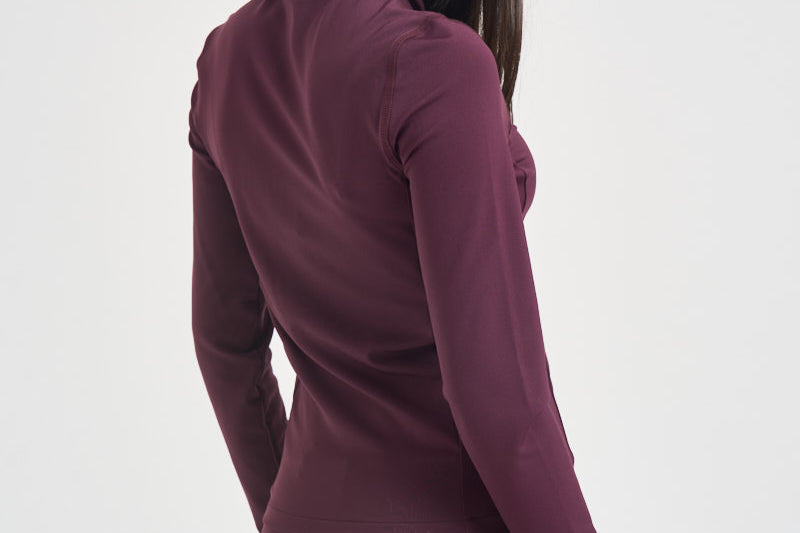 Felpa donna collo alto magenta JAPW 124E AUTRY 