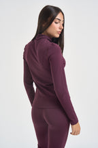 Felpa donna collo alto magenta JAPW 124E AUTRY 