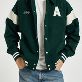 Bomber uomo con colletto verde JAPX 142F AUTRY 