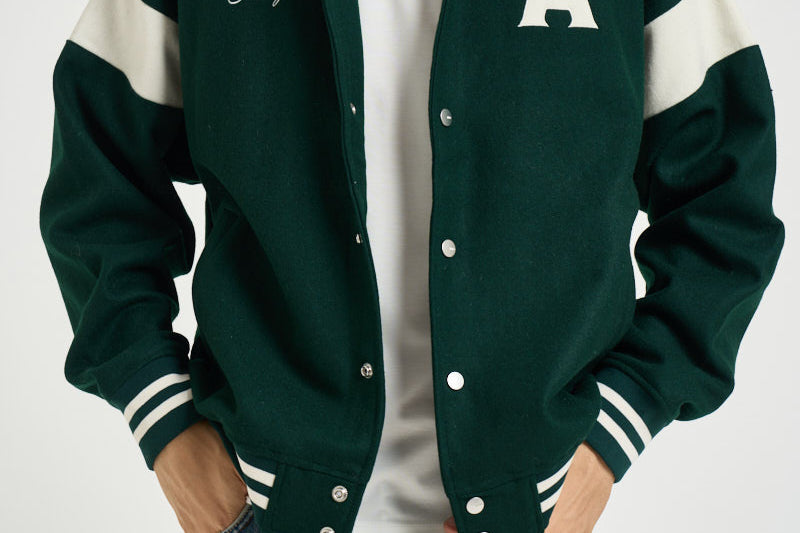 Bomber uomo con colletto verde JAPX 142F AUTRY 