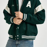 Bomber uomo con colletto verde JAPX 142F AUTRY 